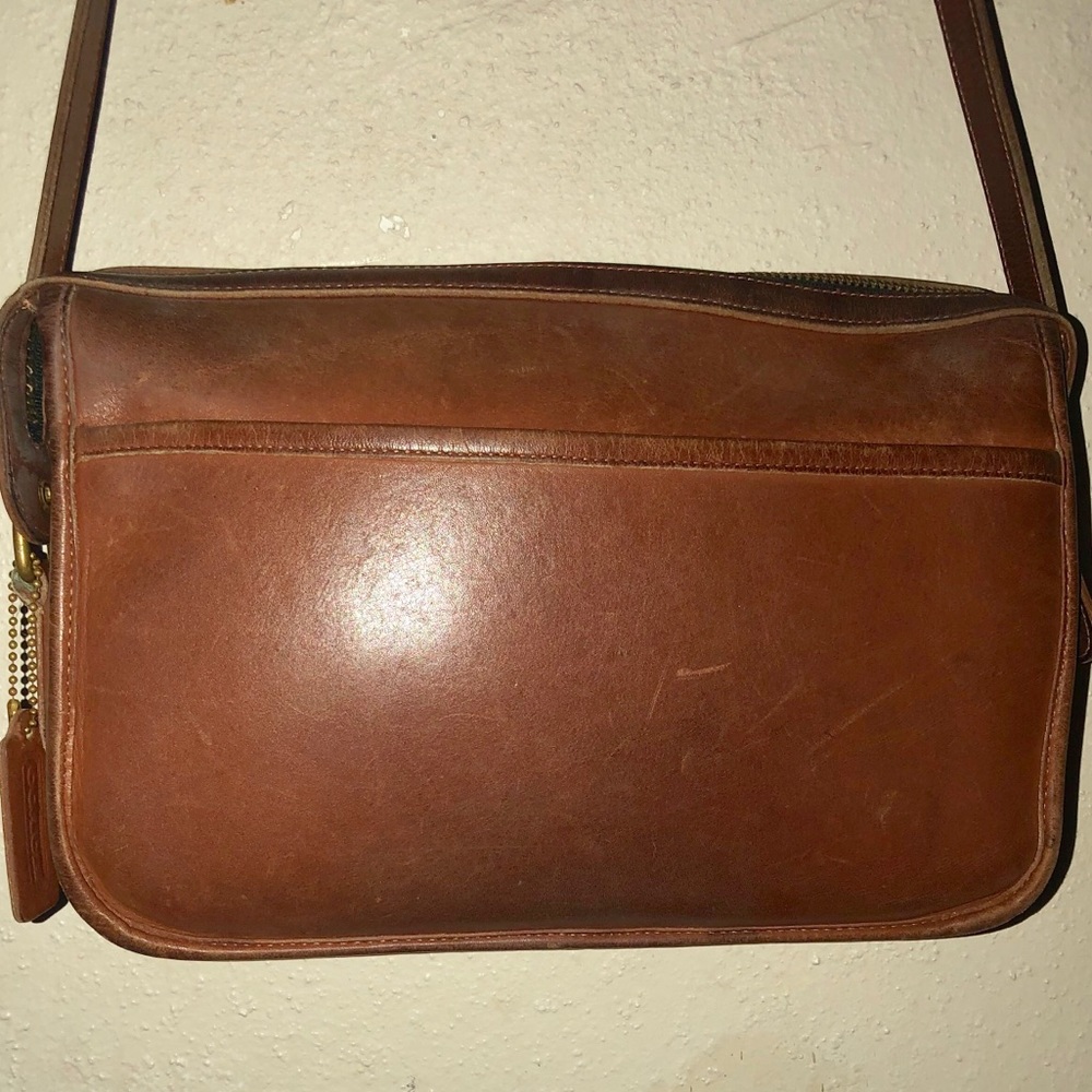 Vintage Leather Coach Purse Crossbody